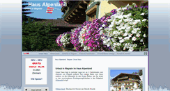 Desktop Screenshot of haus-alpenland.at